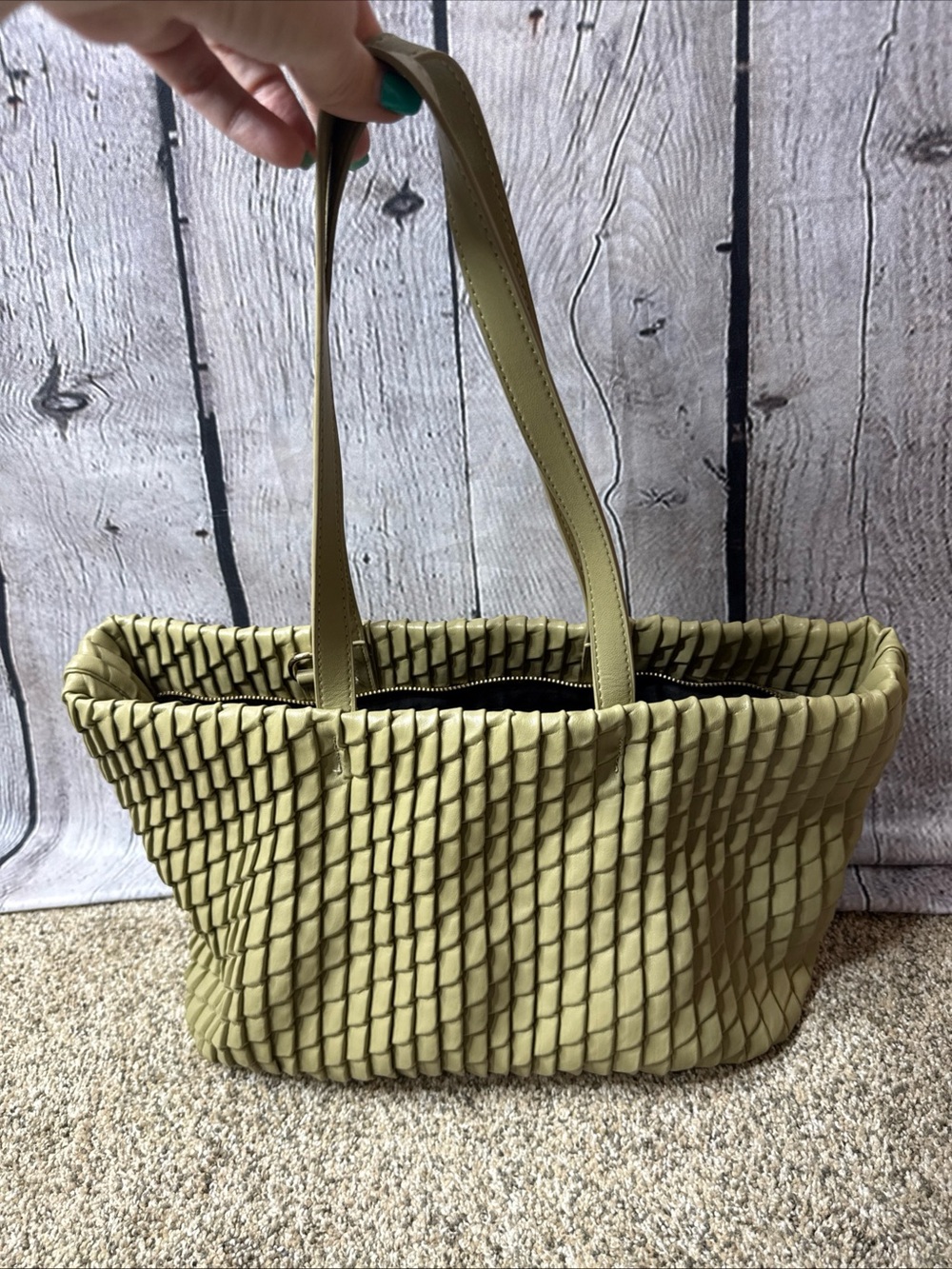 Expressions NYC vegan woven tote bag